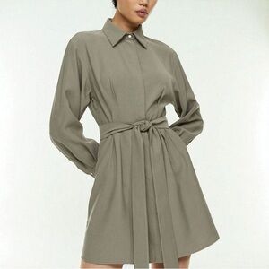 H&M Tappered-Waist Shirt Dress